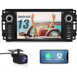 7" Android Car Stereo for Dodge Ram 1500 & Jeep Wrangler/Compass/Patriot